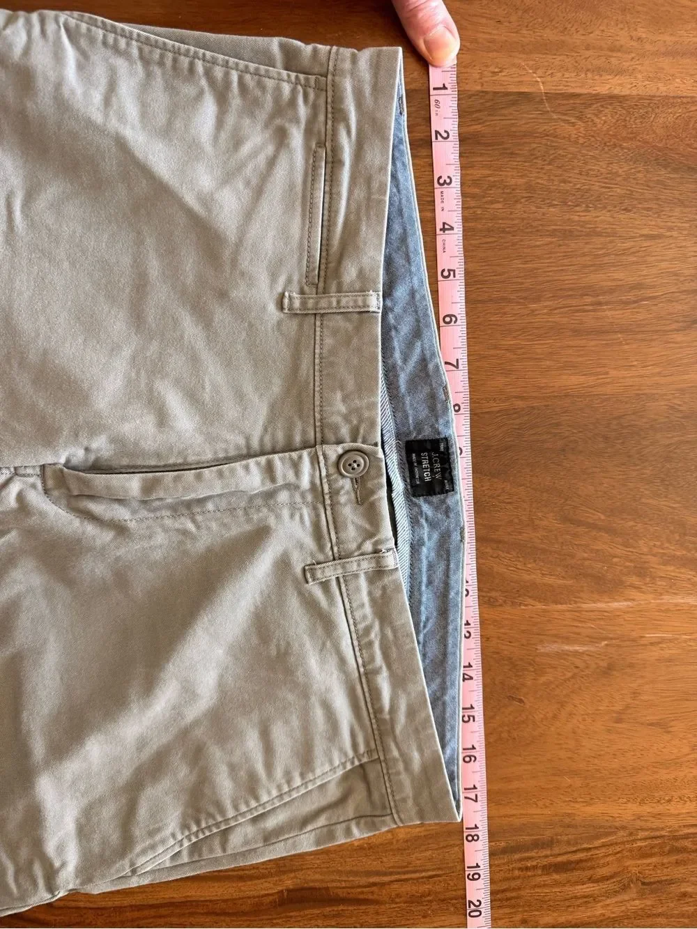 J. Crew Light Gray Stretch Chinos